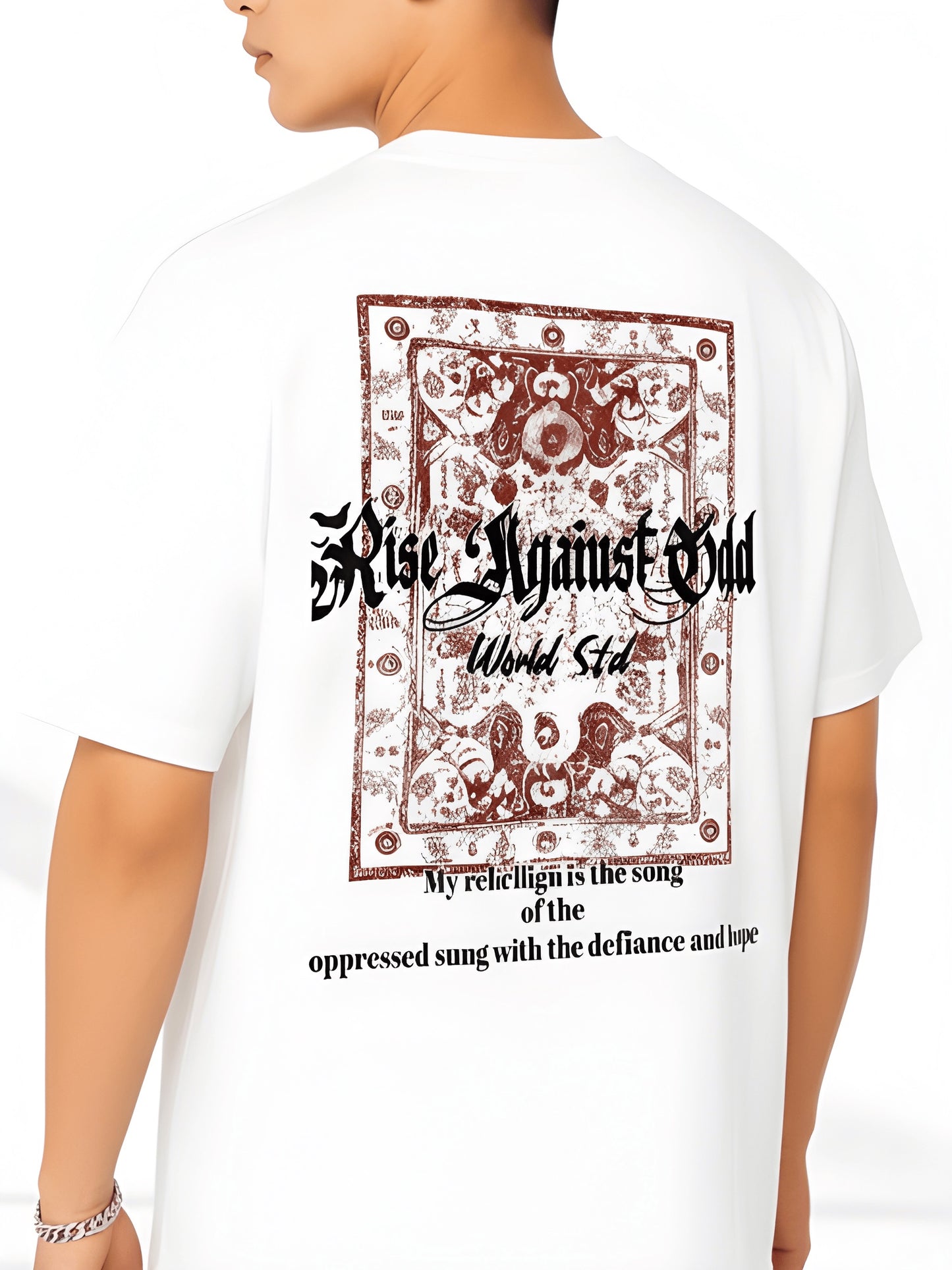 Nexaquin Oversized Gym and Casual T-shirt for men