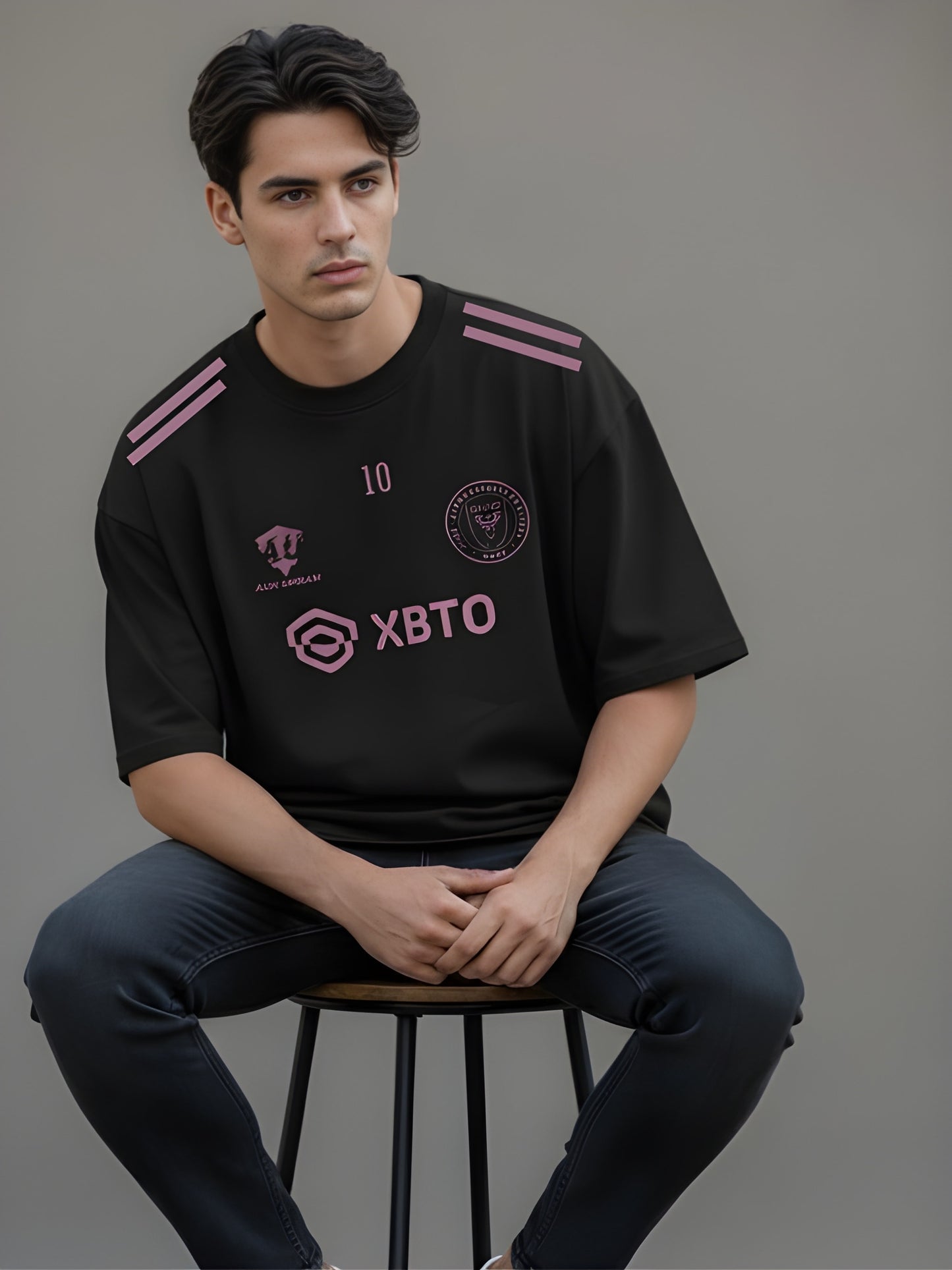 Nexaquin Oversized Gym and Casual T-shirt for men