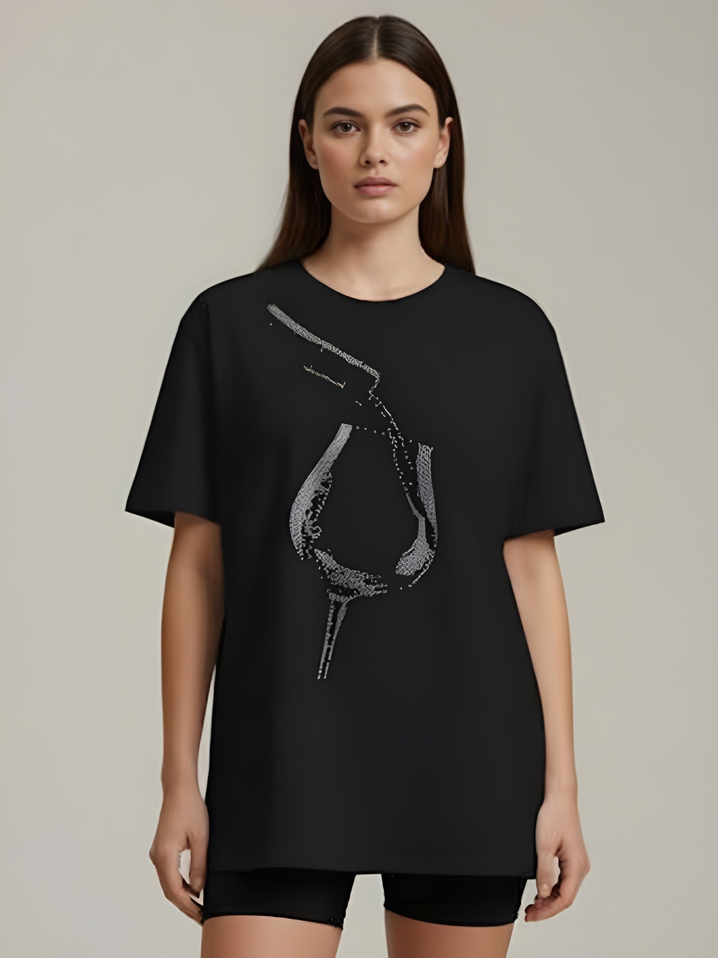 Nexaquin Oversized Gym and Casual T-shirt for women